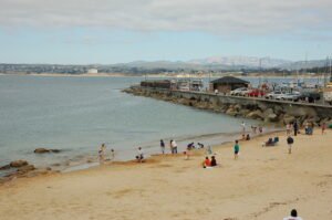 The breakwater at San Carlos Beach