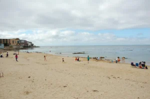 San Carlos Beach looking towards Cannery Row