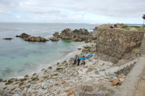 Lovers Point rocky beach